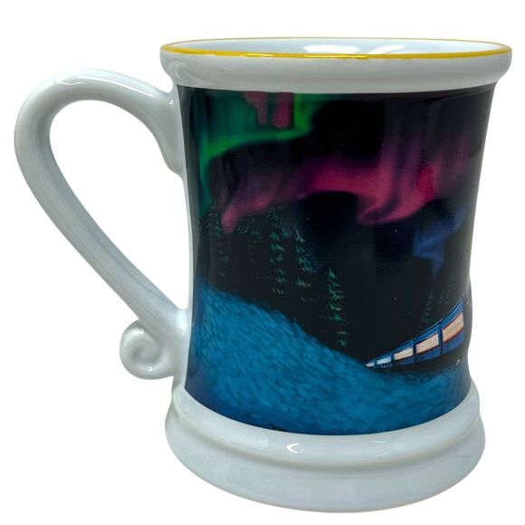 2023 Polar Express Ceramic Warner Bros Embossed 3D Christmas Coffee Hot Coco Mug - Picture 6 of 10